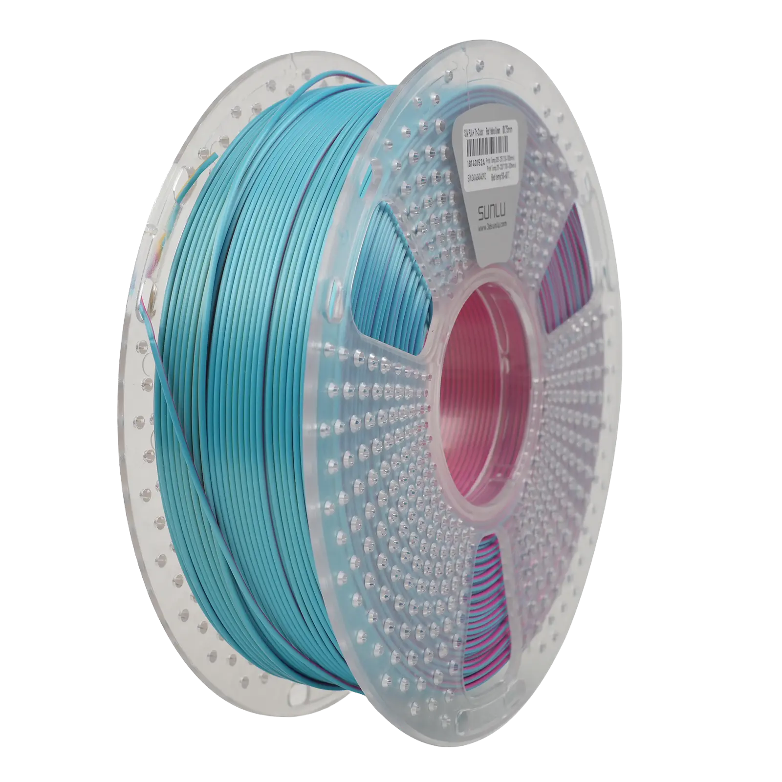 Silk PLA+ пластик Sunlu Tri Color для 3D-принтера 1.75mm 1кг Червоний-Жовтий-Зелений