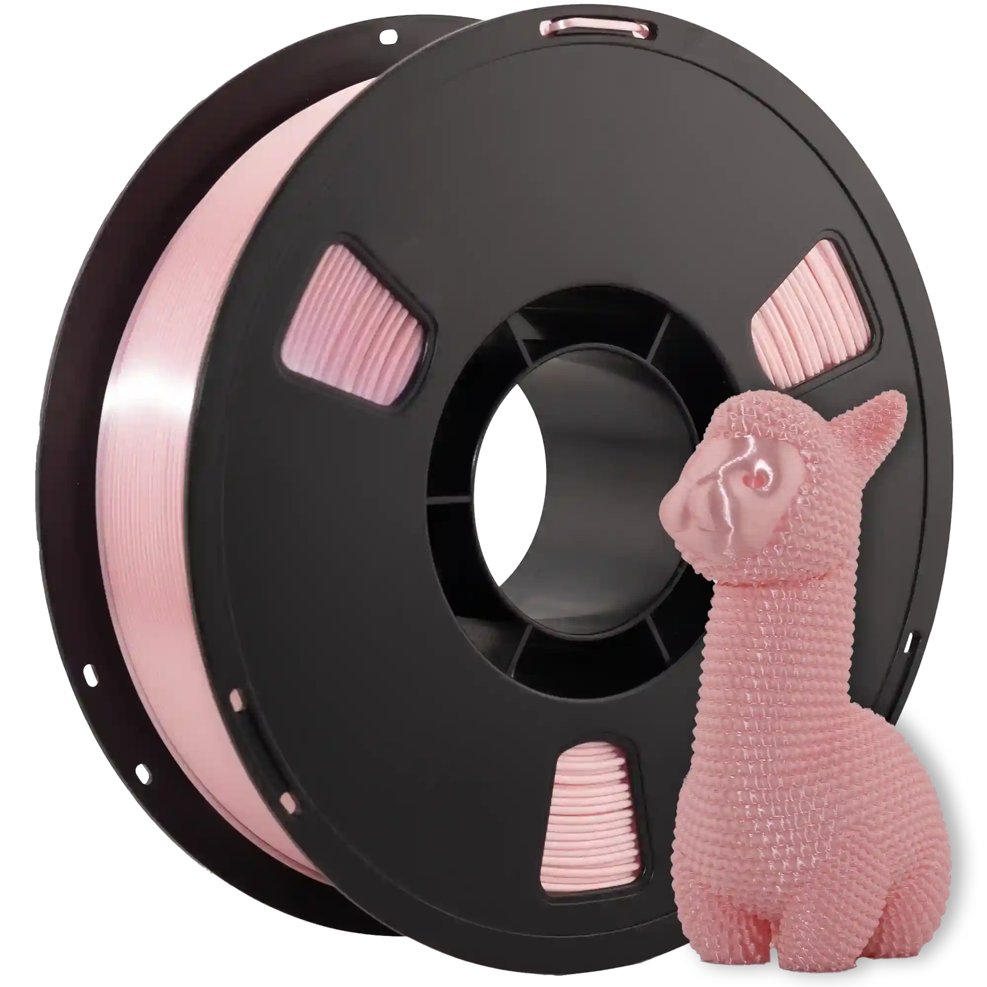 SILK PLA+ пластик 3DShop для 3D-принтера 1.75mm 1кг Персиково-рожевий