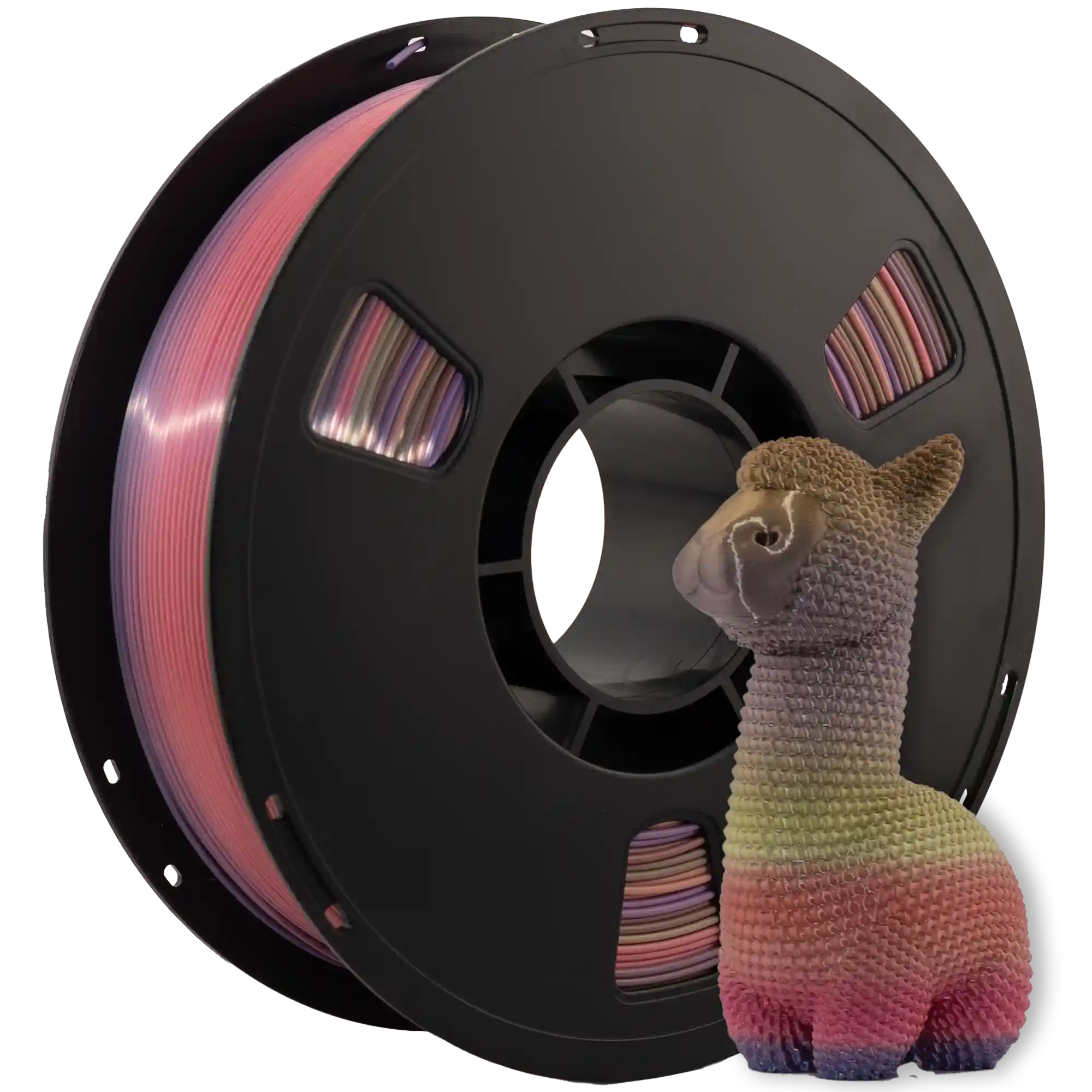 SILK PLA Rainbow -пластик 3DShop для 3D-принтера 1.75mm 1кг Rainbow Блакитний