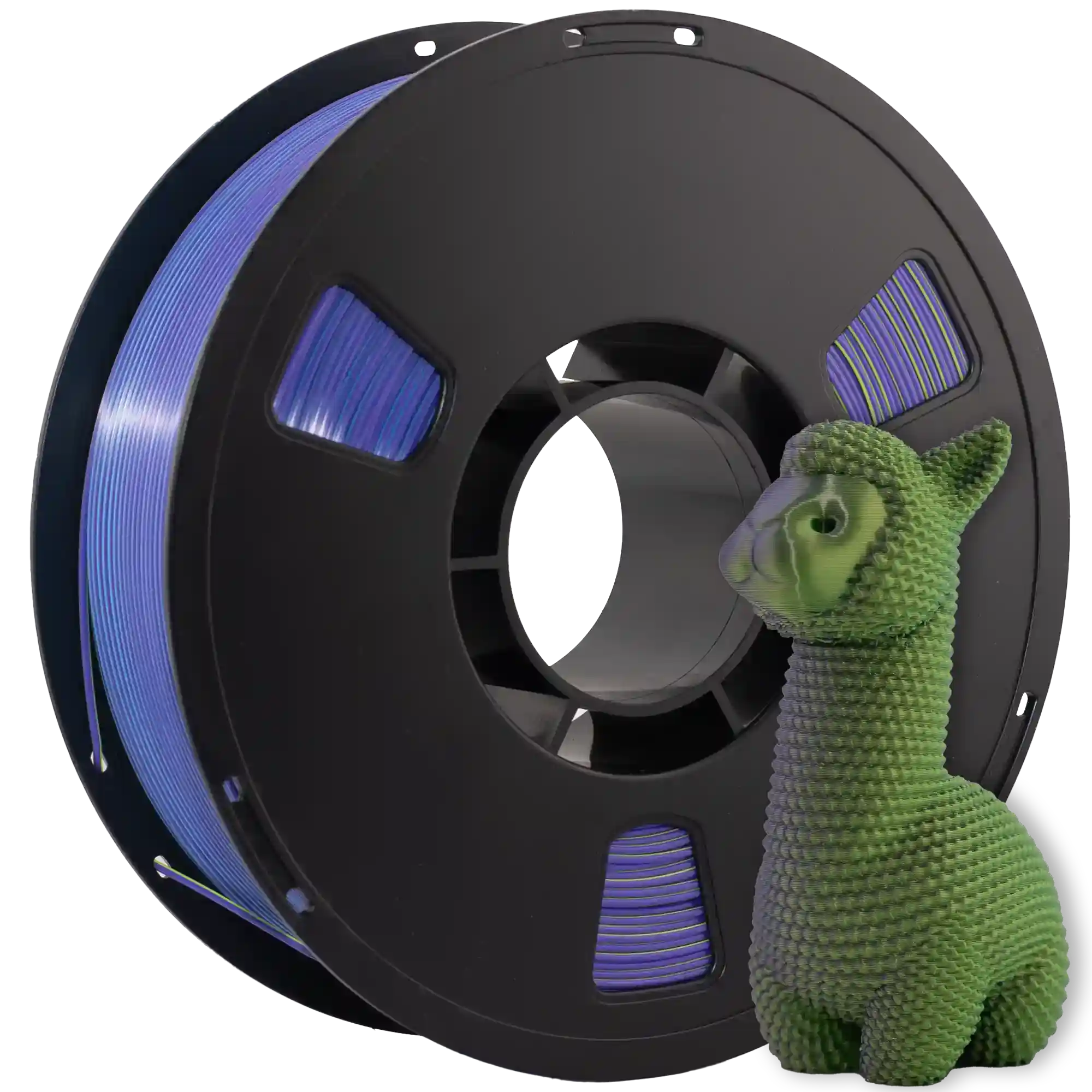 SILK PLA Tri Color-пластик 3DShop для 3D-принтера 1.75mm 1кг Синій Фіолетовий Жовтий