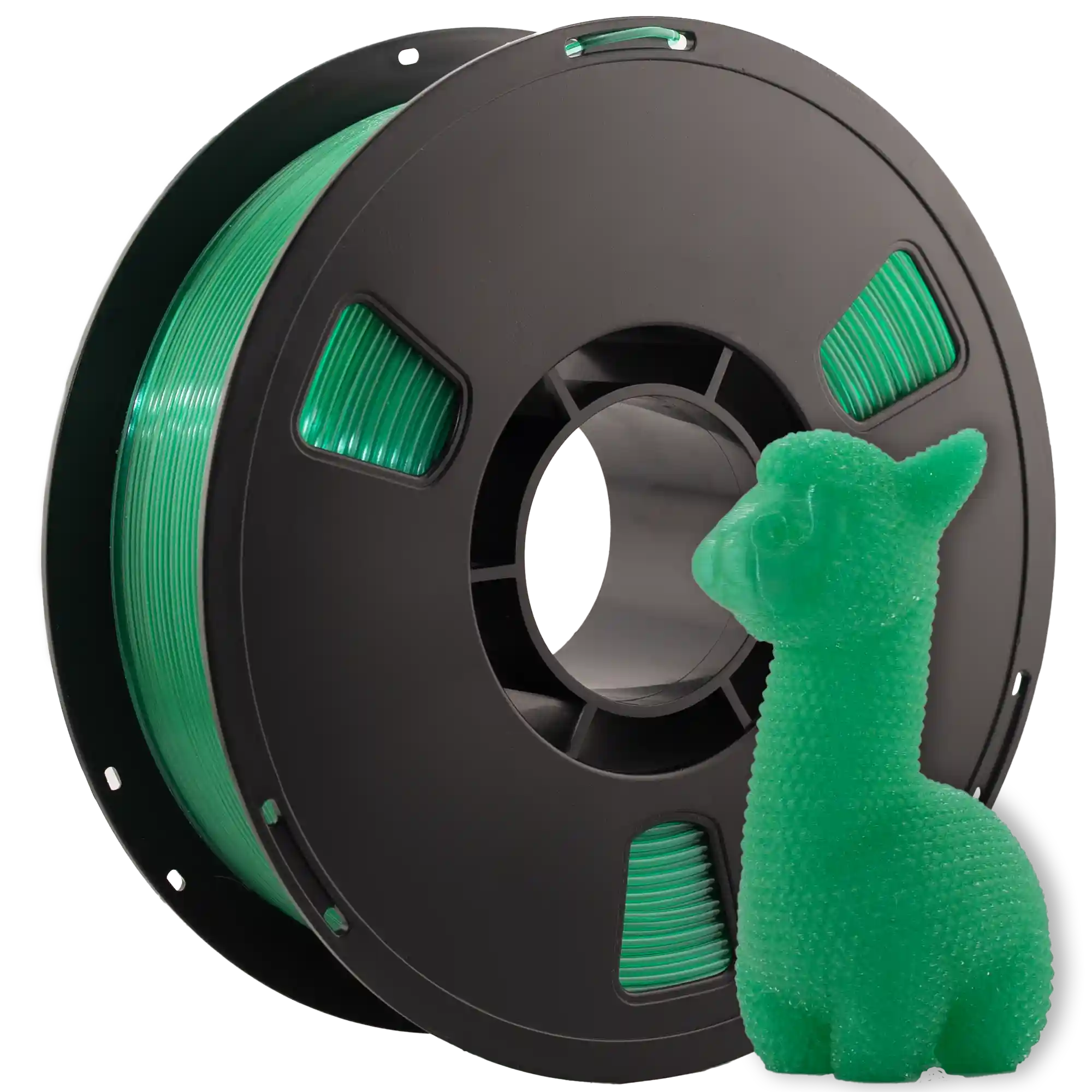 PETG-пластик 3DShop для 3D-принтера 1.75mm 1кг Прозорий Зелений